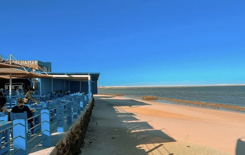 Plage restaurant Talha Mar Dune Blanche Dakhla